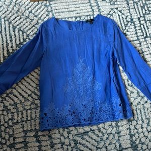 J.Crew royal blue blouse